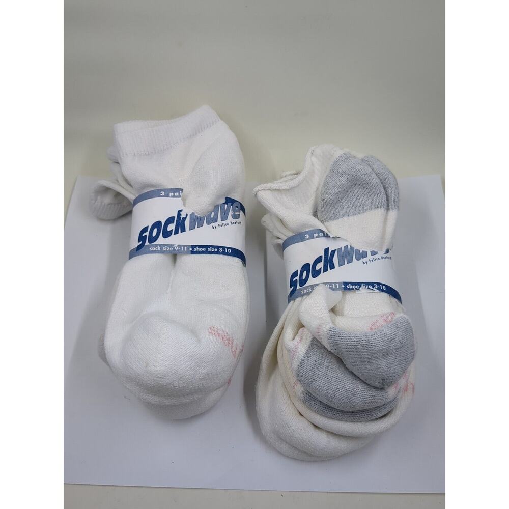Sockwave By Felice Hosiery Women's Irregular Shoe Size 3-10 Ankle Socks 6 Pairs